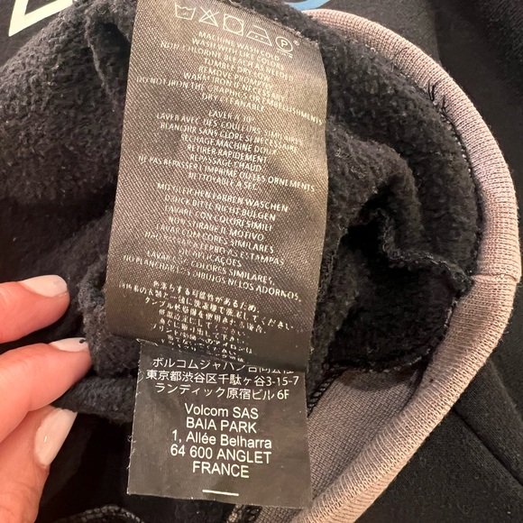 Rare Vintage 90s Volcom Center Logo Sweatshirt Hoodie. Size XL - Picture 8 of 9